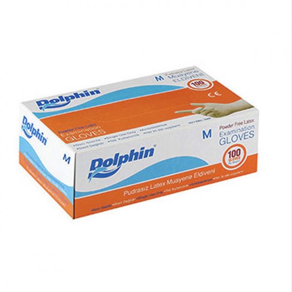 Dolphin Pudrasız Lateks Eldiven 100'lü (M)